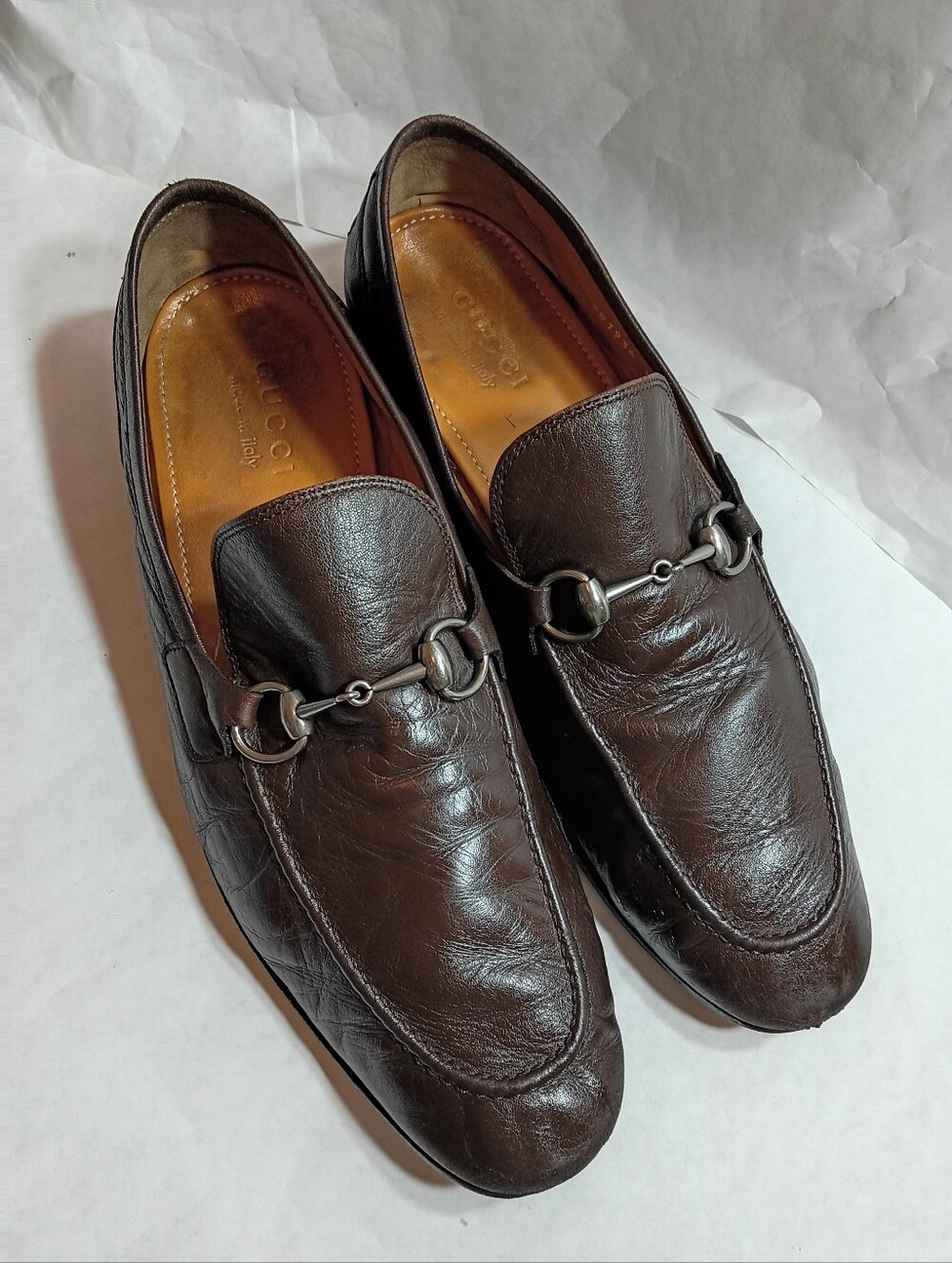 Mens Horsebit Gucci leather shoes Brown  Size UK 10 Us 10.5